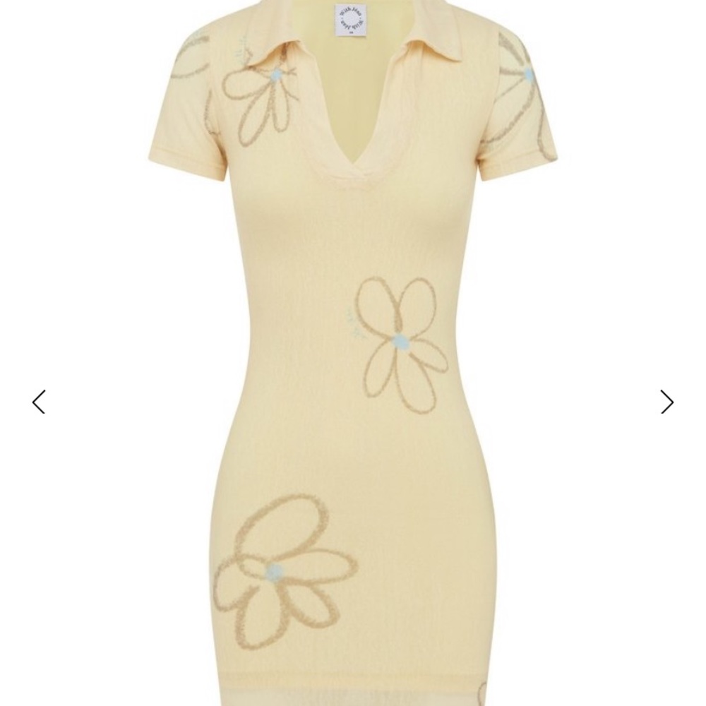 WITH JÉAN Pip Dress in ‘Chalk and Flowers’ Print